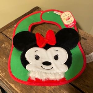 NWT, Hallmark, itty bittys baby, Disney baby, holiday Minnie bib
